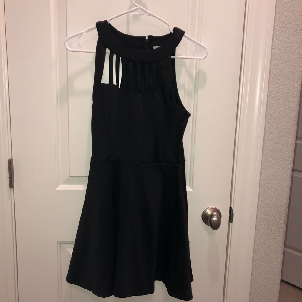 Black mini dress